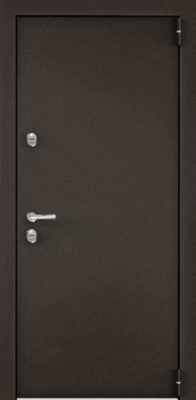 Входные двери SNEGIR PRO MP Букле коричневый / ПВХ Бьянко