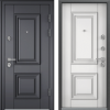 Входные двери PROFESSOR 4+ 02 PP ПВХ Оскуро / Белый (арт. КТ Белый)