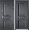 Входные двери PROFESSOR 4+ 02 PP ПВХ Оскуро / ПВХ Оскуро