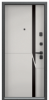 Входные двери SUPER OMEGA PRO PP ПВХ Ферро / ПВХ Бьянко